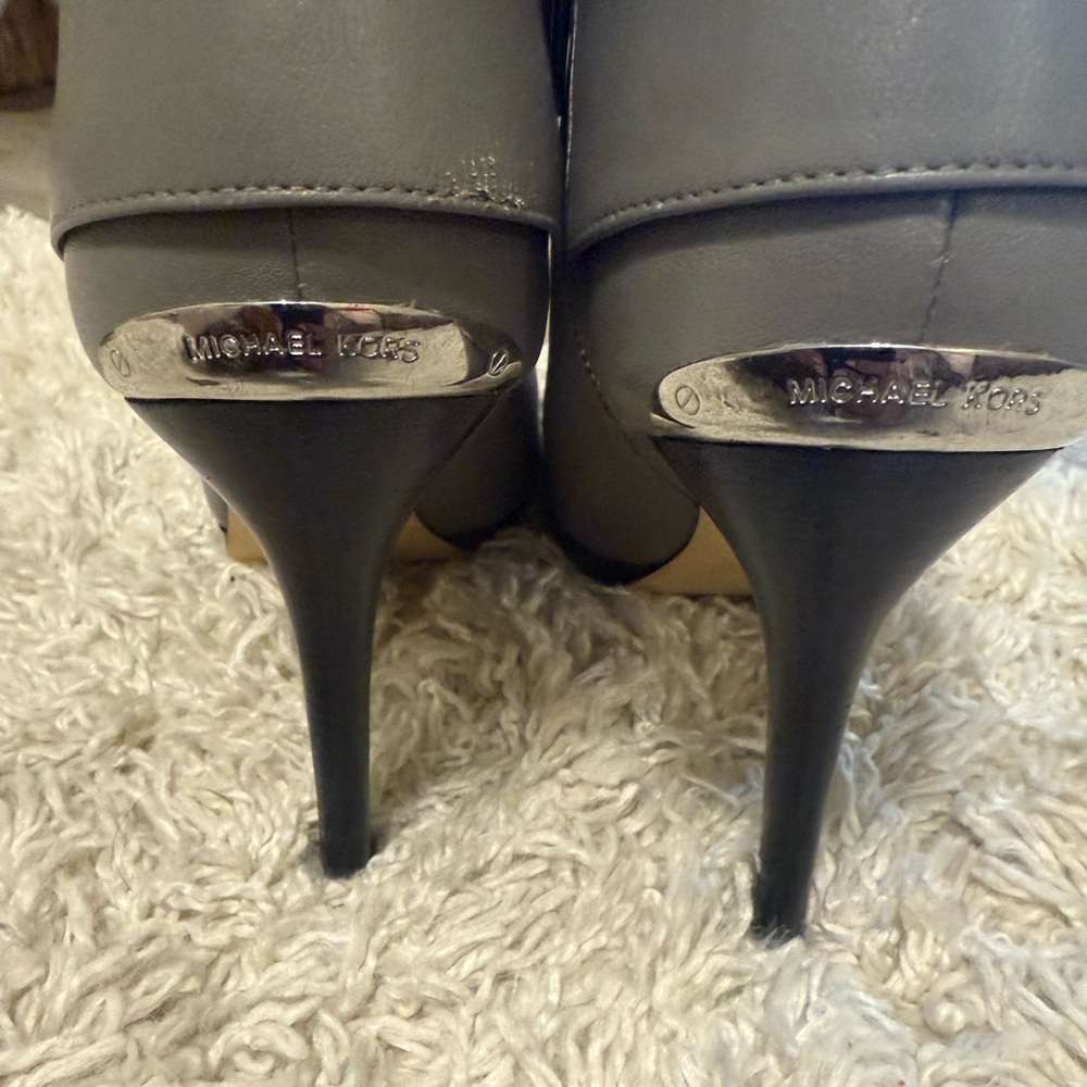 Michael Kors Sleek Gray Ankle Booties - Picture 11 of 15